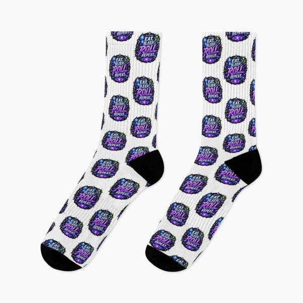 Item preview, Eat Sleep Roll Repeat Dice Gaming Design for RPG and Tabletop Enthusiasts designed and sold by ImMrCat.