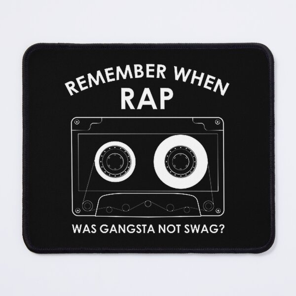 Item preview, Classic Old School Rap Was Gangsta Not Swag Typography Design designed and sold by InkySushi.