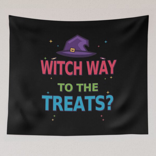Item preview, Witch Way To The Treats Funny Witch Hat Quote designed and sold by Custom Crest.