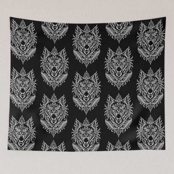 Item preview, Moon Eater — Fierce Cat and Crescent Moon Tattoo Art designed and sold by Tattee.