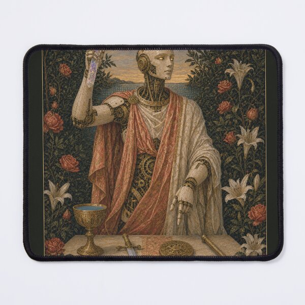 Item preview, The Magician Tarot Card - Cyber Renaissance Series Art Print designed and sold by DMarquiseArt.