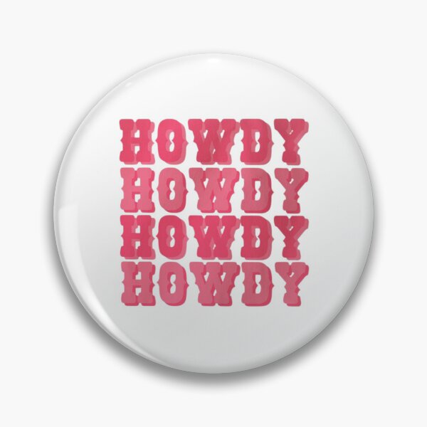 Item preview, Howdy – Pink Western Cowgirl Typography designed and sold by AandBCollective.