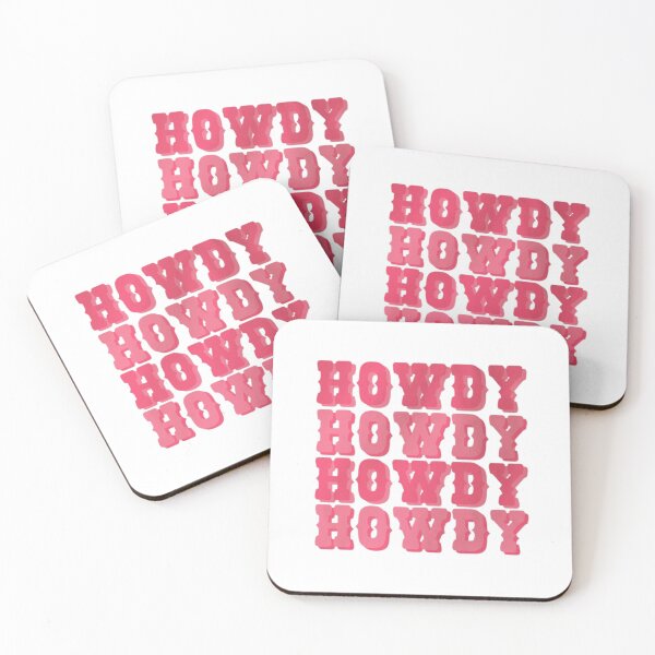 Item preview, Howdy – Pink Western Cowgirl Typography designed and sold by AandBCollective.