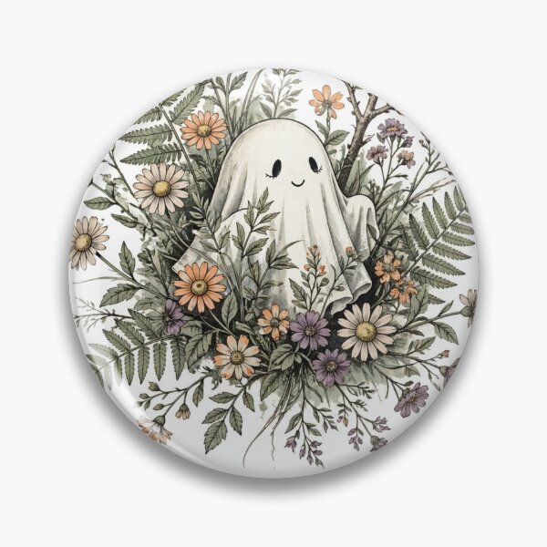 Item preview, Wild & Weird Floral Ghost T-Shirt — Vintage Botanical Halloween designed and sold by AASU247.