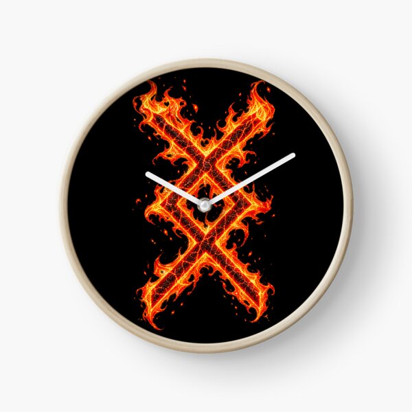 Item preview, Ingwaz Rune in flame designed and sold by Faust-ART.