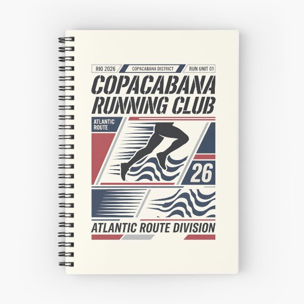Item preview, Copacabana Running Club Retro Athletic Graphic designed and sold by SplashTastic.