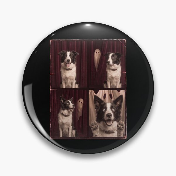 Item preview, Funny Border Collie Dog Halloween Ghost Reaction designed and sold by d247.
