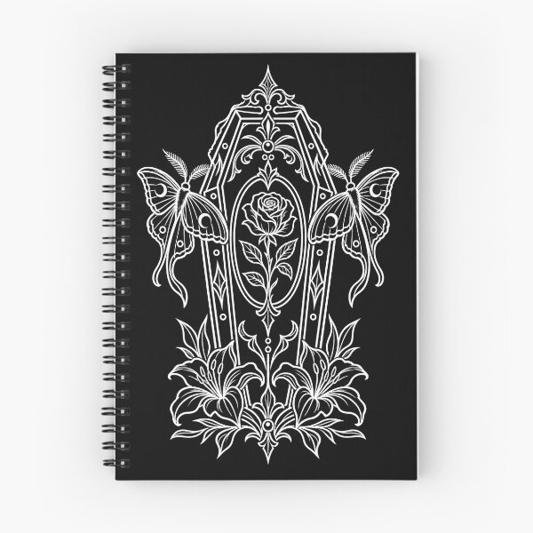 Item preview, Funeral Garden — Coffin, Rose and Moths Gothic Tattoo designed and sold by Tattee.