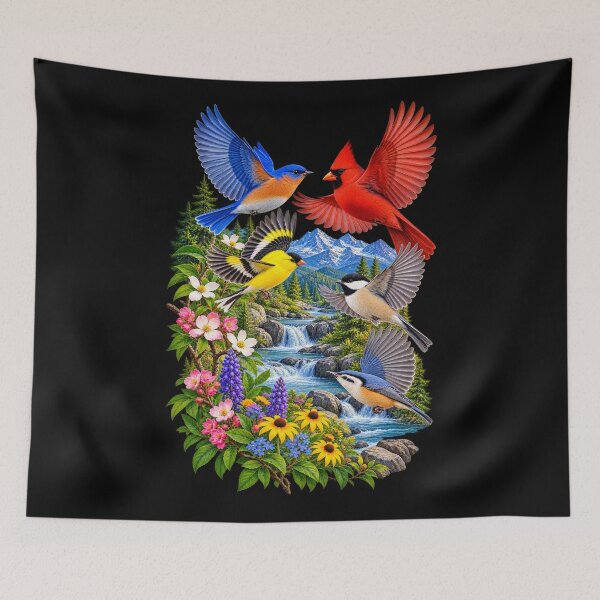 Item preview, Songbirds Over River Valley designed and sold by RockitBaby.