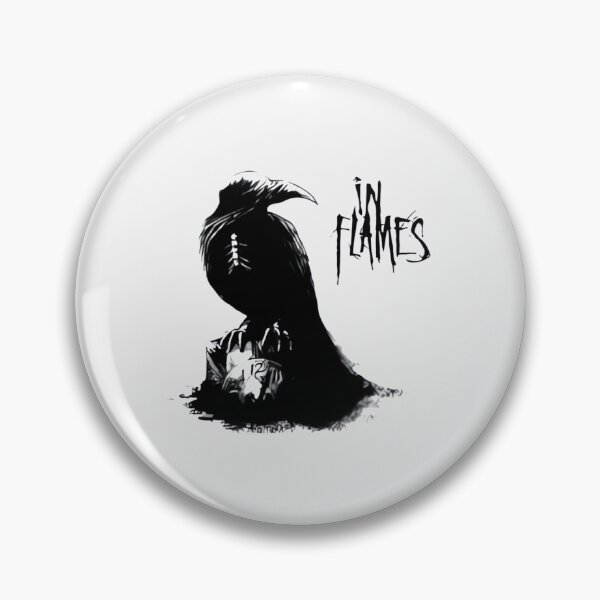 Item preview, In Flames Raven Metal Tee designed and sold by motittacorp.