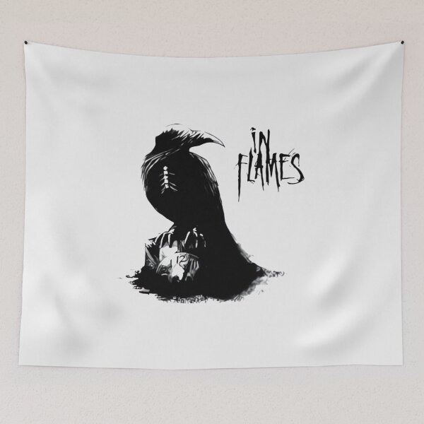 Item preview, In Flames Raven Metal Tee designed and sold by motittacorp.