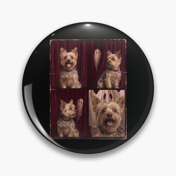 Item preview, Halloween Yorkie Dog Ghost Peekaboo Fun designed and sold by d247.