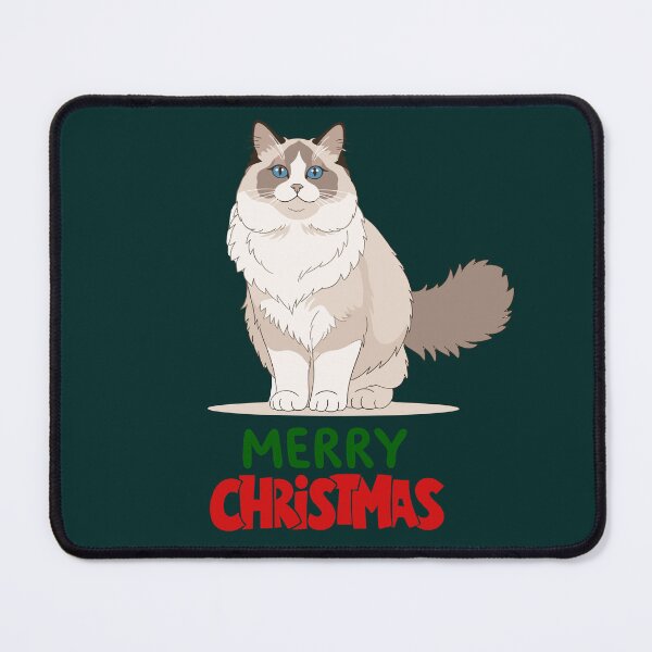 Item preview, Cute Ragdoll Cat Merry Christmas Holiday Art designed and sold by stormk10.