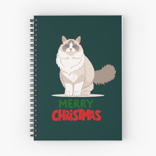 Item preview, Cute Ragdoll Cat Merry Christmas Holiday Art designed and sold by stormk10.