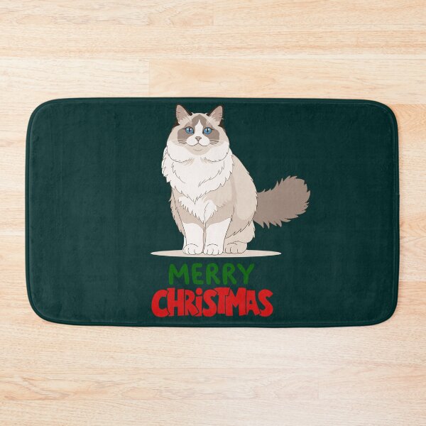 Item preview, Cute Ragdoll Cat Merry Christmas Holiday Art designed and sold by stormk10.