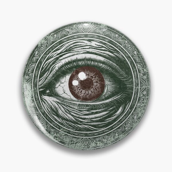 Item preview, Gothic Evil Eye Illustration Dark Rune Art Green designed and sold by Ghoul Enterprises.