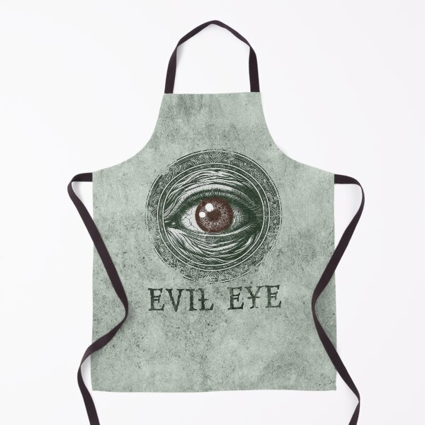 Item preview, Gothic Evil Eye Illustration Dark Rune Art Green designed and sold by Ghoul Enterprises.
