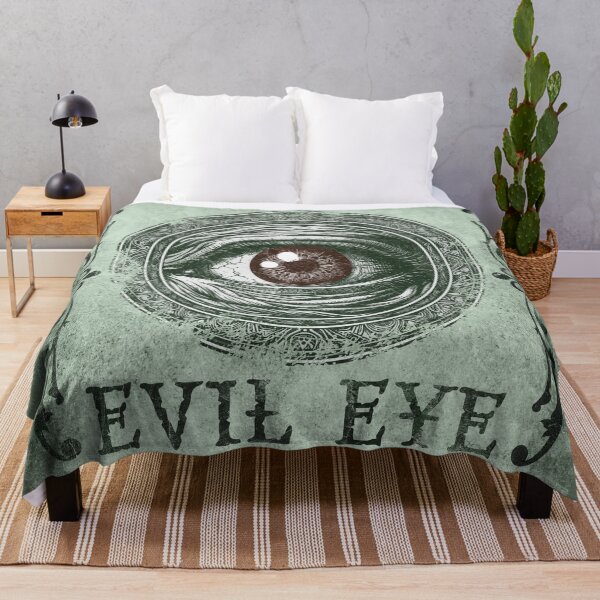 Item preview, Gothic Evil Eye Illustration Dark Rune Art Green designed and sold by Ghoul Enterprises.