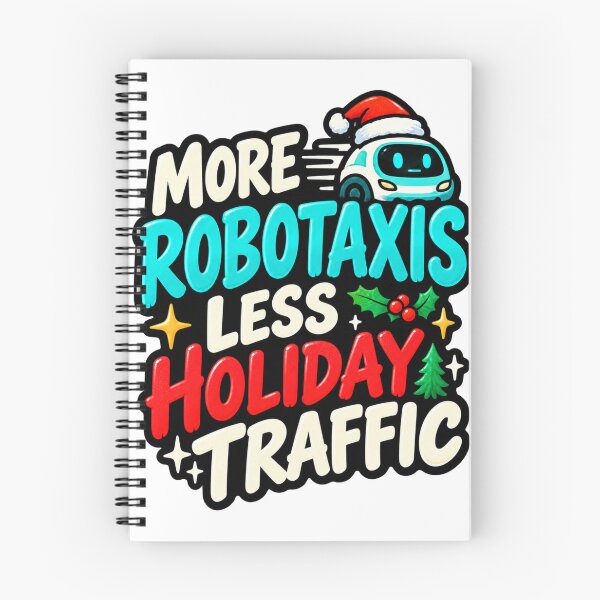 Item preview, More Robotaxis Less Holiday Traffic Funny Christmas Design designed and sold by Kenzie & Co.