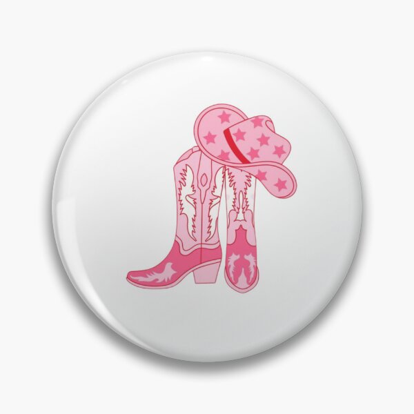 Item preview, Pink Cowgirl Boots & Cowboy Hat – Girly Western Design designed and sold by AandBCollective.