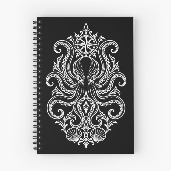 Item preview, Abyssal Bloom — Octopus and Seashells Tattoo Art designed and sold by Tattee.