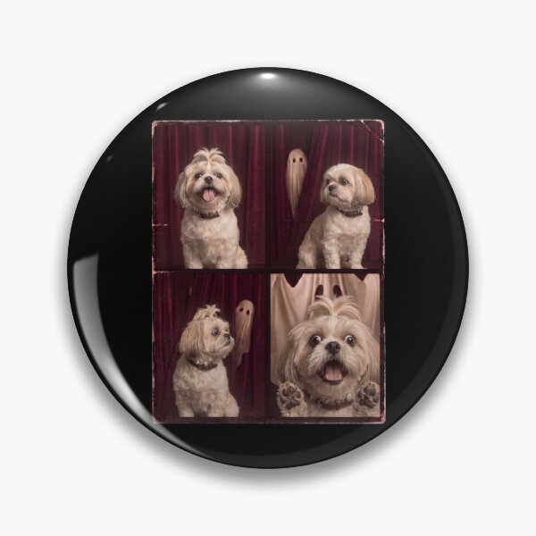 Item preview, Funny Shih Tzu Dog Scared Ghost Halloween designed and sold by d247.
