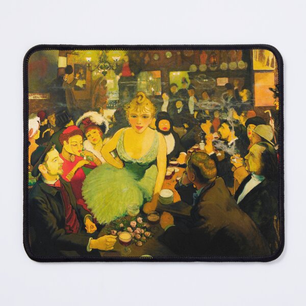 Item preview, Vintage Paris Cafe Wall Art, L'Intérieur de Chez Bruant by Louis Anquetin, French Art Print designed and sold by RickE.