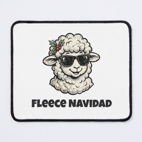 Item preview, Fleece Navidad Funny Sheep Christmas Design designed and sold by Wild Shades.