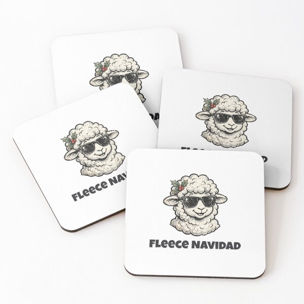 Item preview, Fleece Navidad Funny Sheep Christmas Design designed and sold by Wild Shades.
