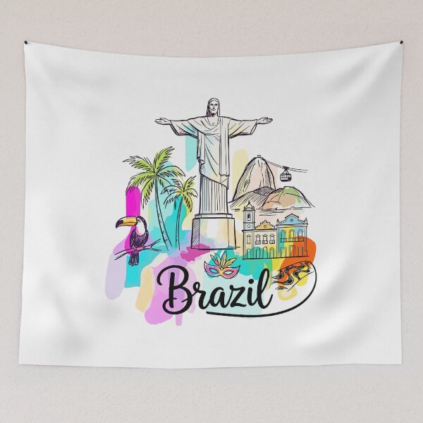 Item preview, Brazil Rio de Janeiro Travel Art designed and sold by EdwinkOne.