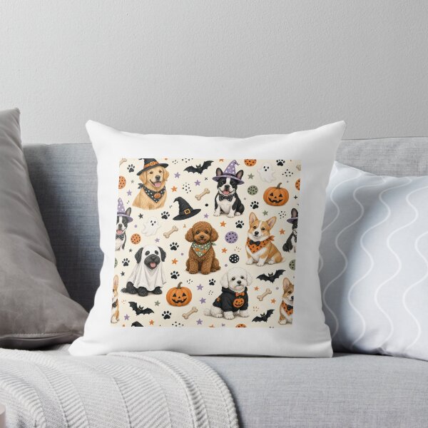 Item preview, Spooky Cute Dogs Halloween Pattern designed and sold by A1RB.