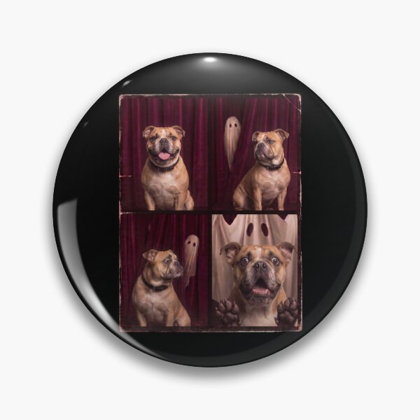 Item preview, Funny Bulldog Scared Ghost Halloween Dog designed and sold by d247.
