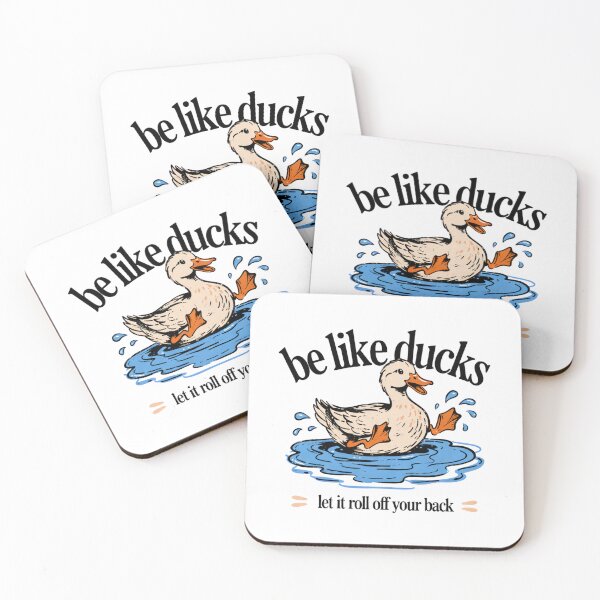 Item preview, Be Like Ducks Let It Roll Off Your Back Funny designed and sold by ZACK ART.