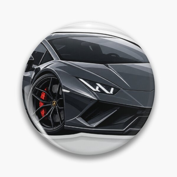 Item preview, Black Lamborghini Huracan EVO Car Illustration Sticker    designed and sold by AuraAuto.