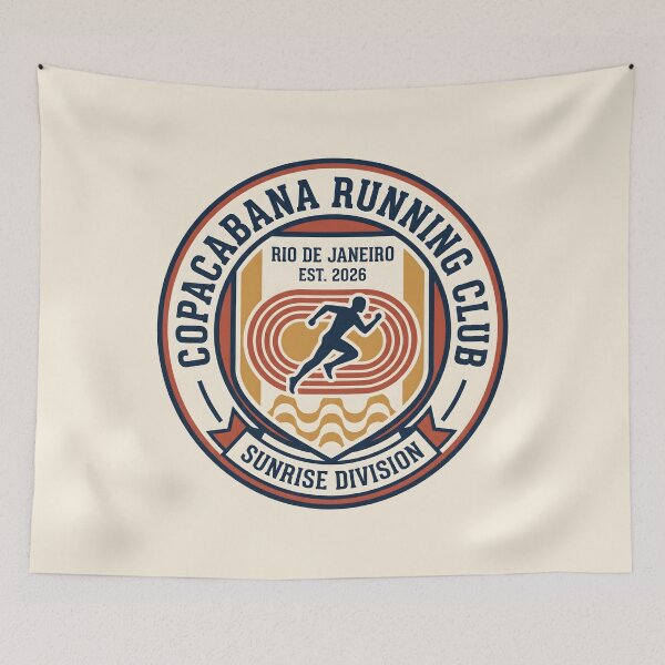 Item preview, Copacabana Running Club Vintage Athletic Crest designed and sold by SplashTastic.
