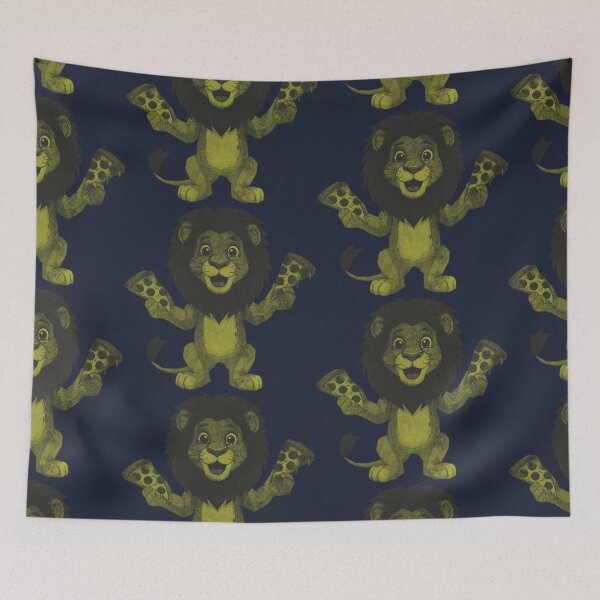 Item preview, Lion with Pizza designed and sold by kinpirks.