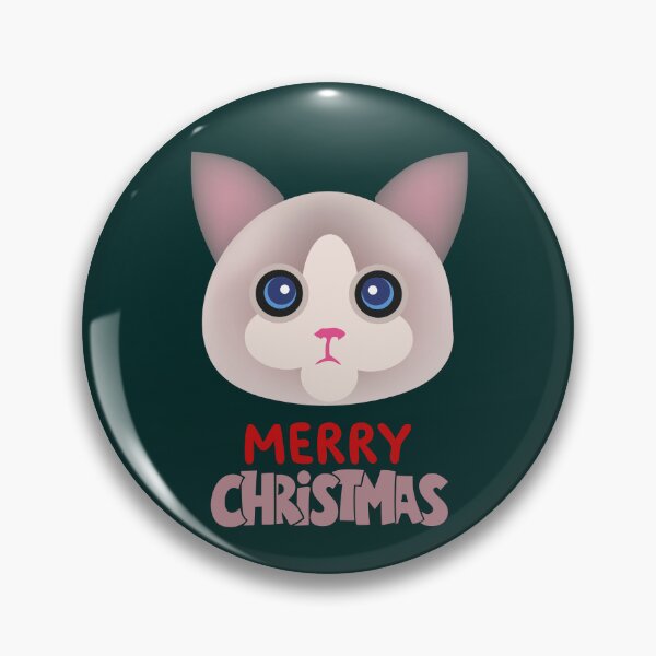 Item preview, Cute Ragdoll Cat Merry Christmas Holiday Art designed and sold by stormk10.