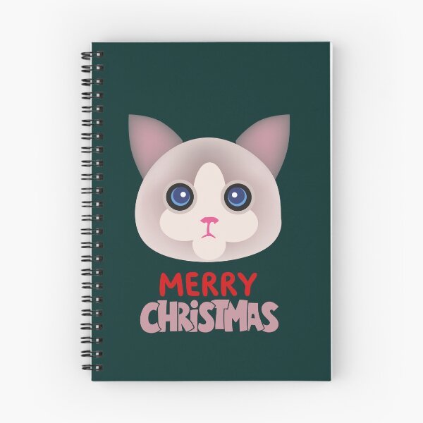 Item preview, Cute Ragdoll Cat Merry Christmas Holiday Art designed and sold by stormk10.