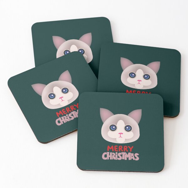 Item preview, Cute Ragdoll Cat Merry Christmas Holiday Art designed and sold by stormk10.