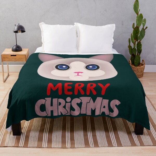 Item preview, Cute Ragdoll Cat Merry Christmas Holiday Art designed and sold by stormk10.
