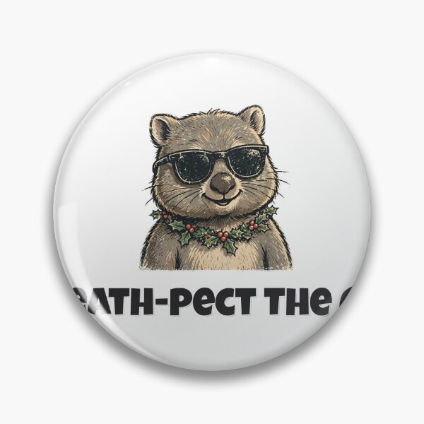 Item preview, Wreath-pect The Cool Funny Wreath Wombat Christmas Design designed and sold by Wild Shades.