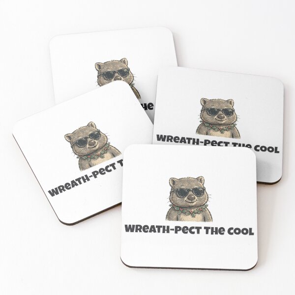 Item preview, Wreath-pect The Cool Funny Wreath Wombat Christmas Design designed and sold by Wild Shades.