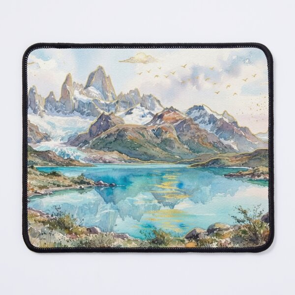 Item preview, Mount Fitz Roy and Laguna in Watercolor - Argentine Landscapes designed and sold by Esencia Argentina.