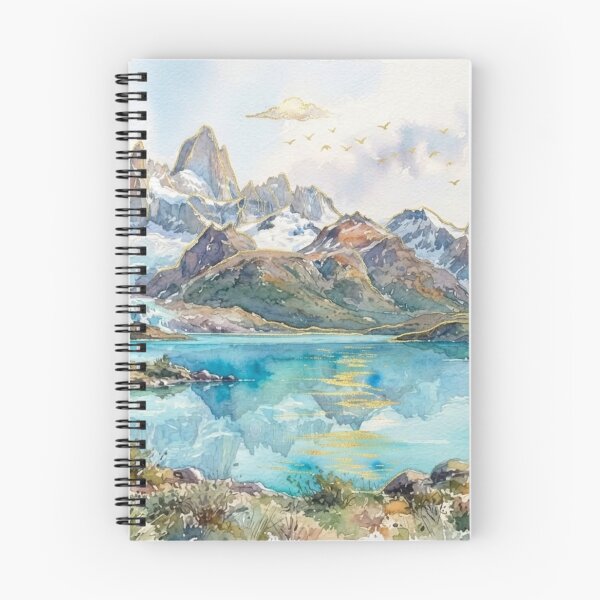 Item preview, Mount Fitz Roy and Laguna in Watercolor - Argentine Landscapes designed and sold by Esencia Argentina.
