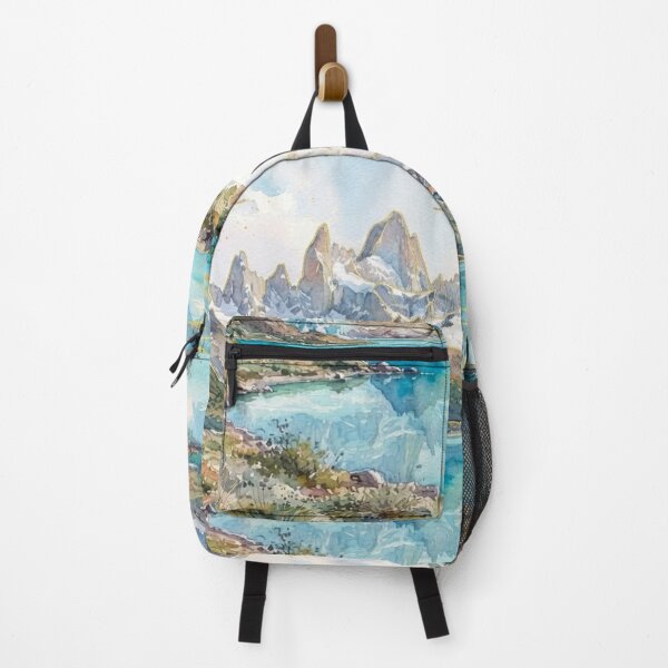 Item preview, Mount Fitz Roy and Laguna in Watercolor - Argentine Landscapes designed and sold by Esencia Argentina.