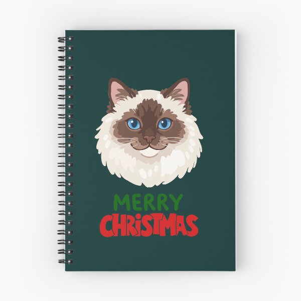 Item preview, Cute Ragdoll Cat Merry Christmas Holiday Art designed and sold by stormk10.