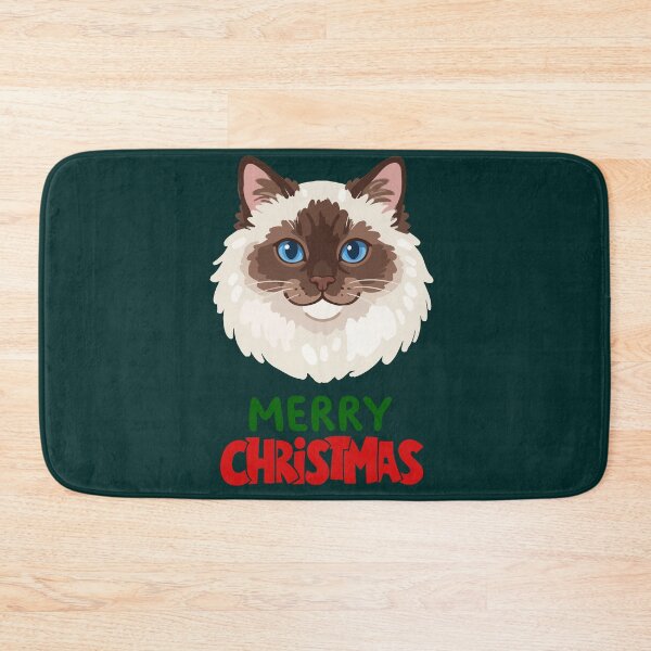 Item preview, Cute Ragdoll Cat Merry Christmas Holiday Art designed and sold by stormk10.