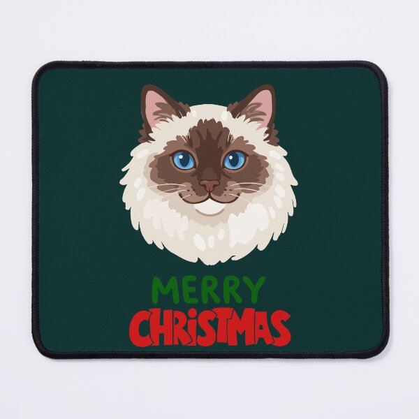 Item preview, Cute Ragdoll Cat Merry Christmas Holiday Art designed and sold by stormk10.