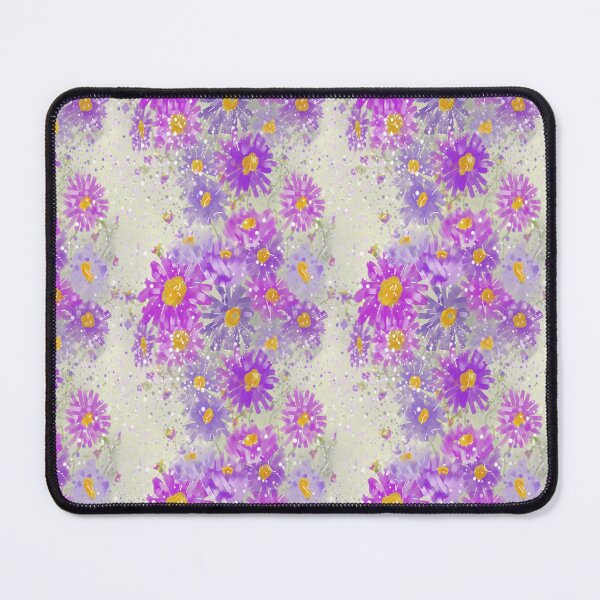 Item preview, Pink and Purple Daisies-Asters Floral Pattern designed and sold by Clare Walker.