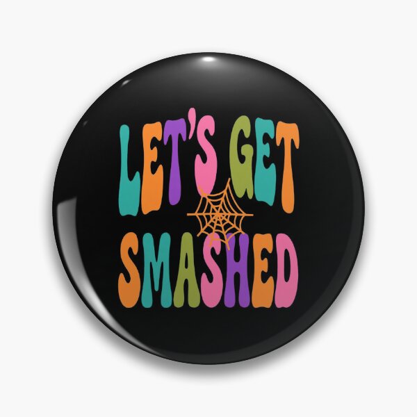 Item preview, Let's Get Smashed Retro Halloween Spider Web designed and sold by Custom Crest.